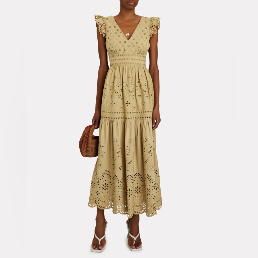 Intermix Broderie Anglaise Voile Maxi Dress